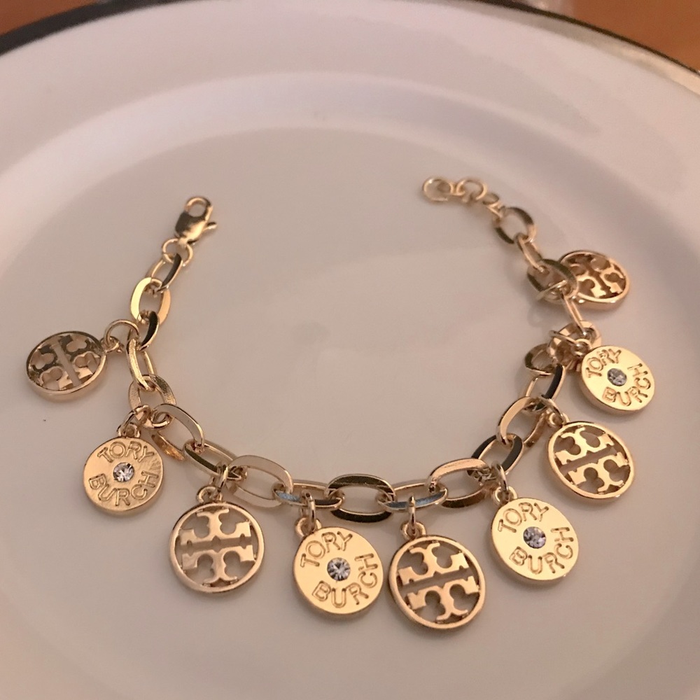 Tory Burch Gold Vintage Charm Bracelet